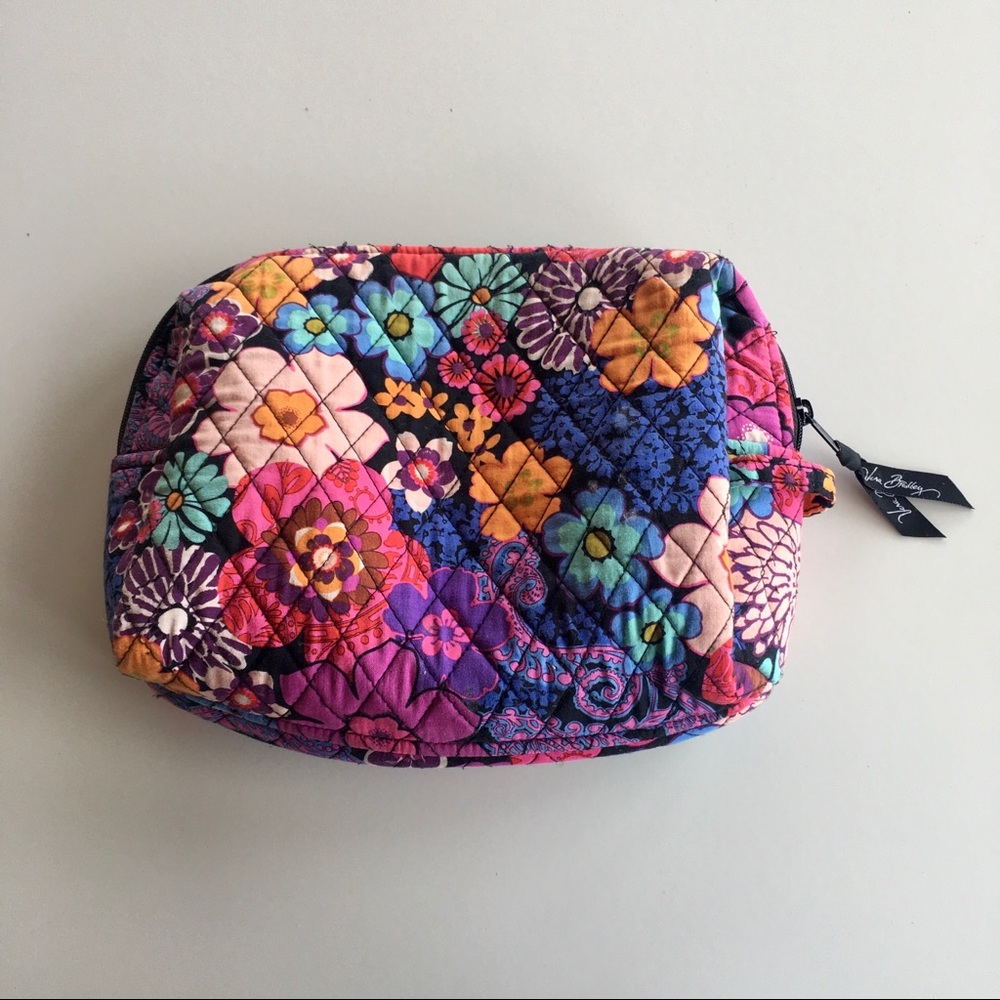Vera Bradley. Large Cosmetic Bag. Floral Fiesta.